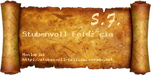Stubenvoll Felícia névjegykártya
